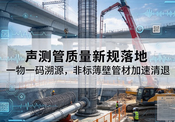 盐城声测管质量新规落地，一物一码溯源，非标薄壁管材加速清退