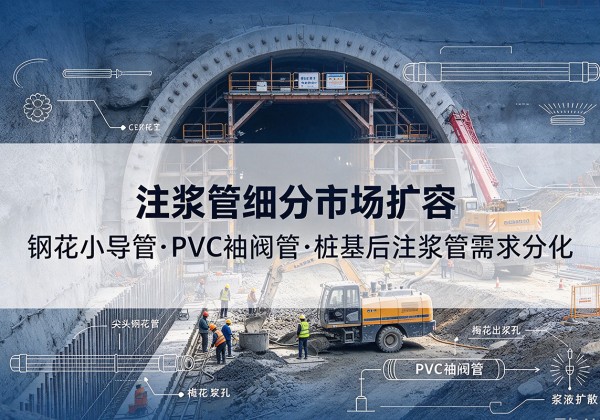 盐城注浆管细分市场扩容，隧道钢花小导管、PVC 袖阀管、桩基后注浆管需求分化